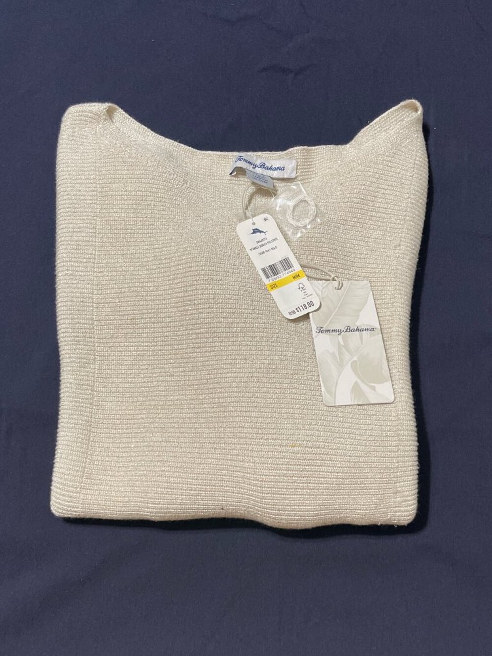 NWT Ladies Tommy Bahama Sparkle Bonita Pullover Sweater Size Medium
